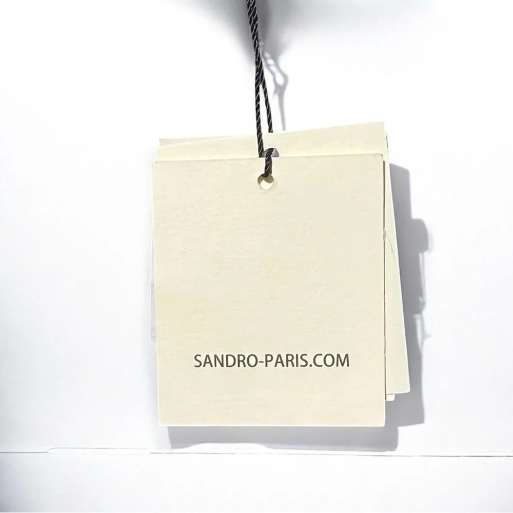 🌻NEW w/tags Sandro Blonvilla Puff Sleeve Crop Top | FR Size 4 / US Size 10 - Picture 13 of 14